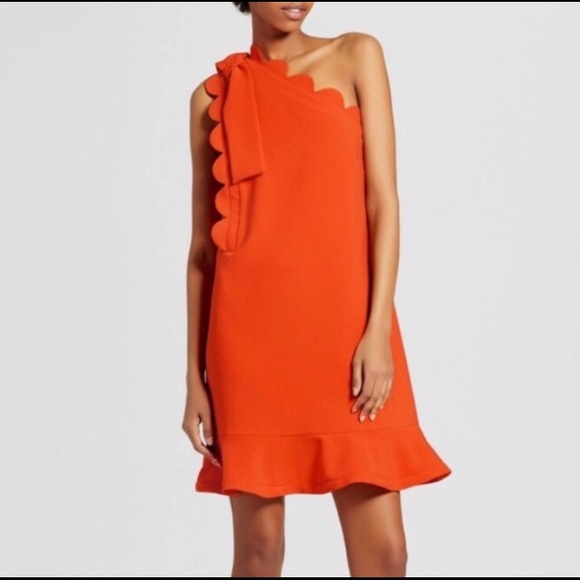 Victoria Beckham for Target Dresses & Skirts - Victoria Beckham Orange One Shoulder Dress